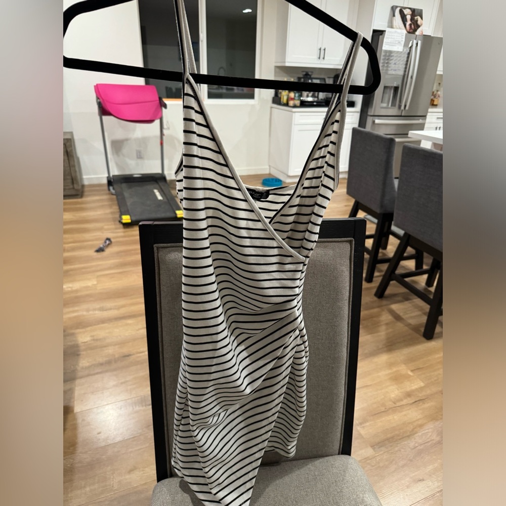 Striped mini dress